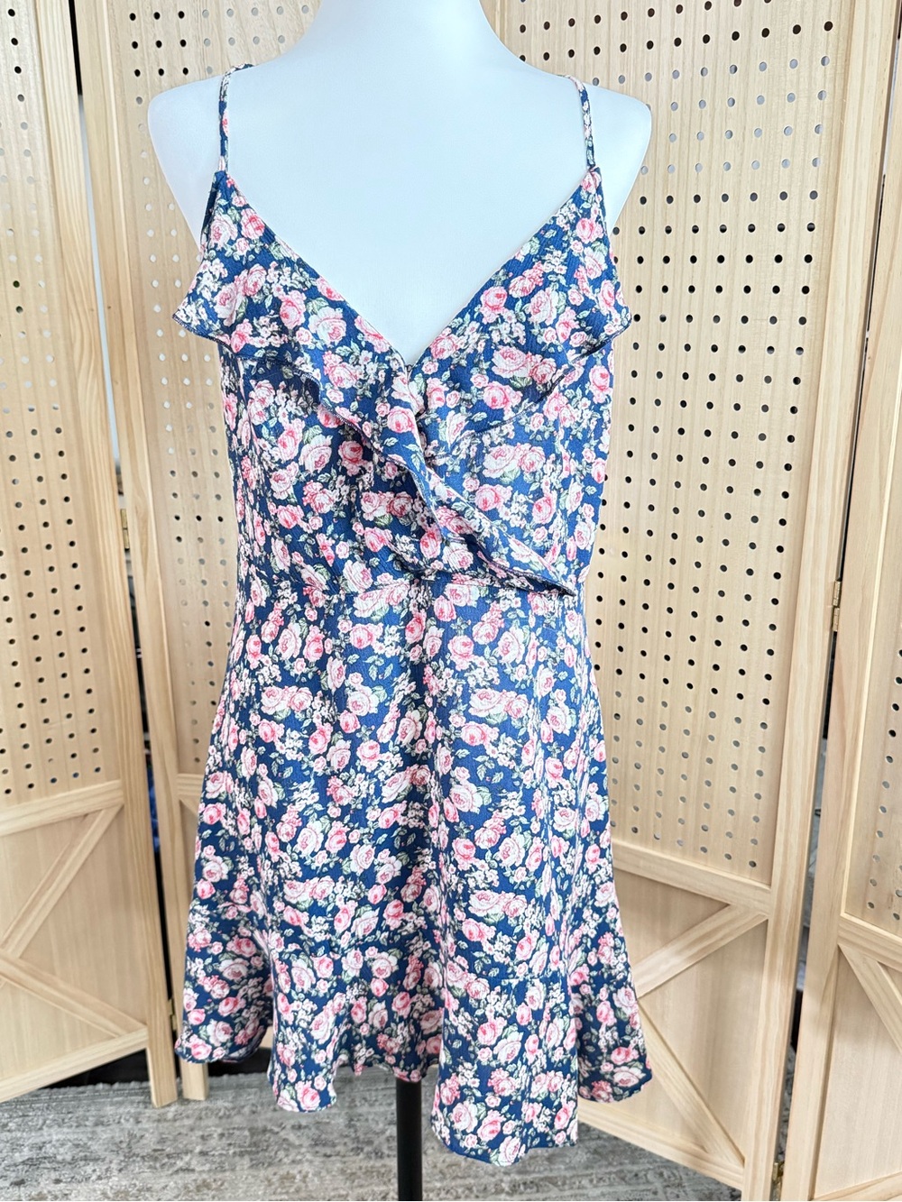 American Eagle Outfitters Blue Floral Dress